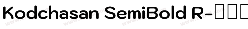 Kodchasan SemiBold R字体转换
